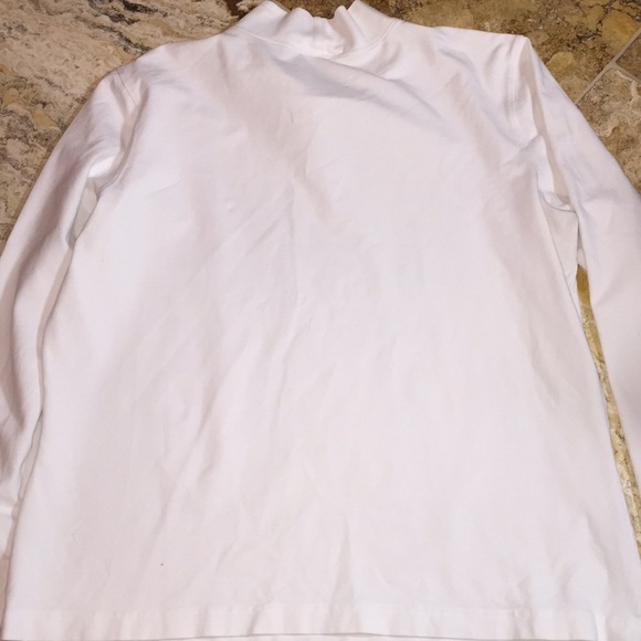 Talbots gentle wear white mock turtleneck - Picture 6 of 8